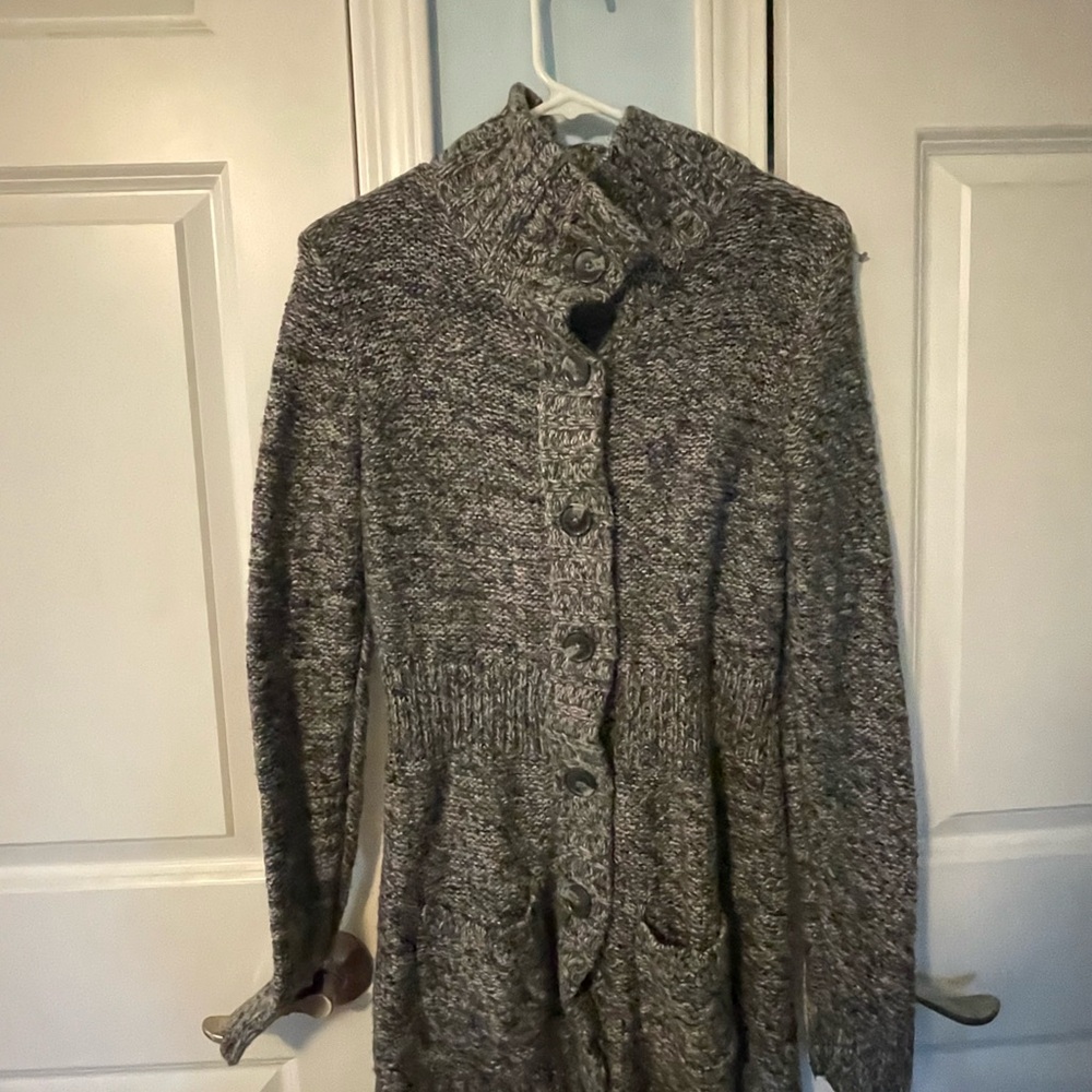 Cozy Gray Knit Sweater
